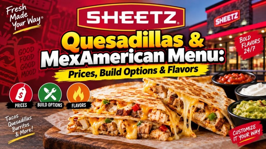 Sheetz Quesadillas & MexAmerican Menu