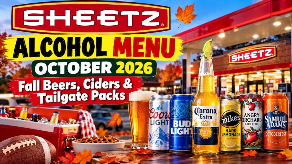 Sheetz Alcohol Menu October 2026